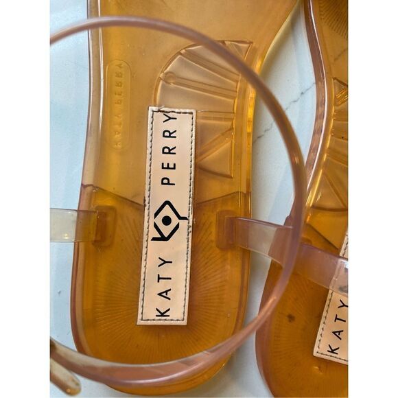 KATY PERRY PEACH "SMELL ME" GELI ANKLE STRAP SANDAL Women’s Sz 9 - Picture 1 of 5